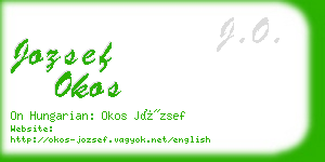 jozsef okos business card